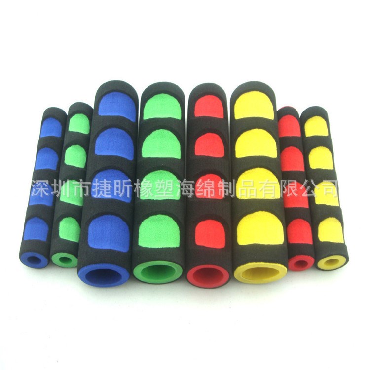 工廠批發(fā) 健身器材配件橡塑套橡膠套雙色握把套 貨期準(zhǔn)時(shí)