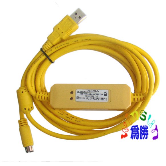 三菱FX系列PLC编程电缆/数据下载线USB-SC09-FX