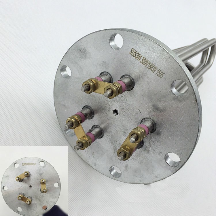 蒸燙機加熱管蒸汽電鍋爐電熱管140法蘭加熱管380V12KW18KW15K