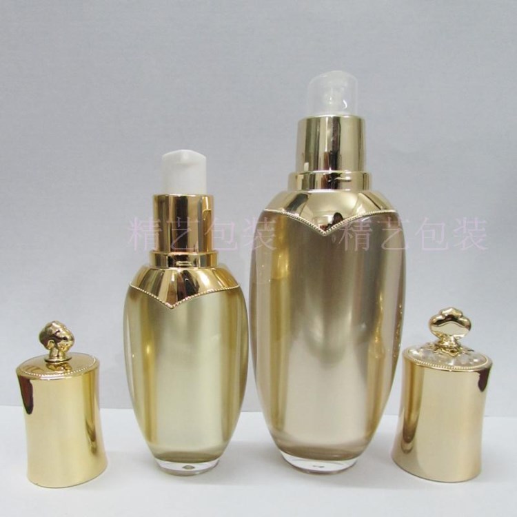 金色30ML 皇冠亞克力瓶 壓泵乳液瓶 化妝品包裝美容工具 空瓶現(xiàn)貨