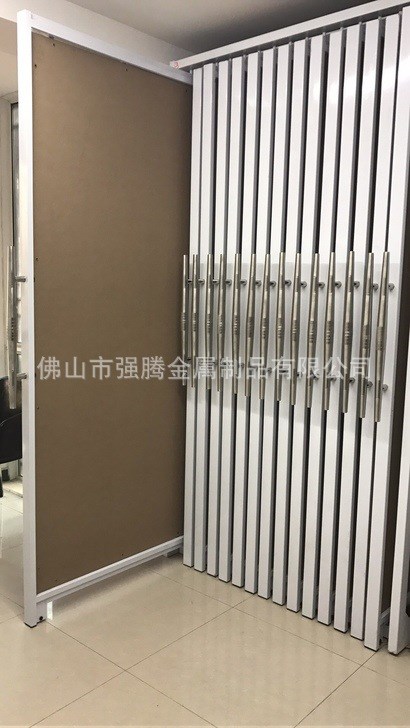 強(qiáng)騰手抽拉瓷磚展示架 墻磚300 600平推式展架推拉門木地板展示架