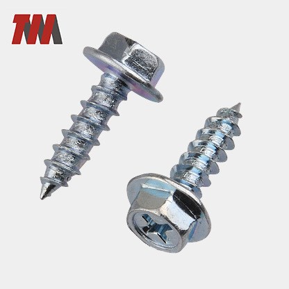 外六角十字自攻螺釘 六角法蘭自攻螺絲 碳鋼螺絲