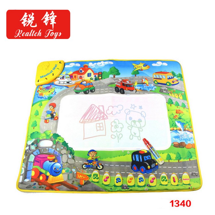 RF1340 74X65cm 水畫布音樂地毯 嬰幼兒早教益智 外貿(mào)
