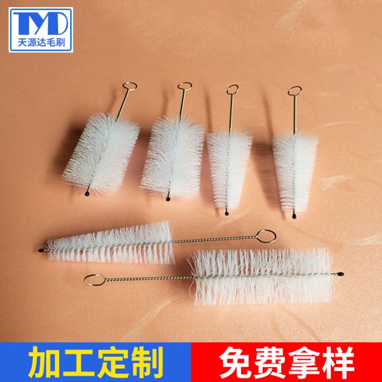 廠家直銷毛刷 笛子清洗刷子 不銹鋼尼龍試管毛刷 生產(chǎn)多款管道刷