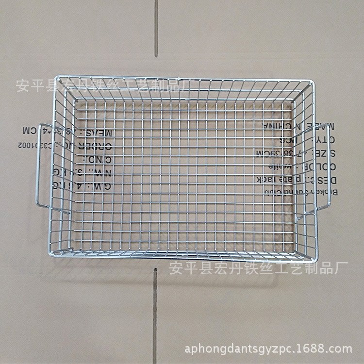 304不銹鋼絲網(wǎng)手提筐鐵絲網(wǎng)格工藝網(wǎng)筐網(wǎng)籃消毒置物籃加工定做