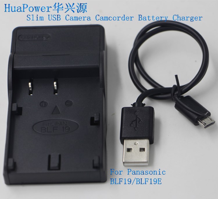 廠家FOR松下 BLF19E USB數(shù)碼相機(jī)電池充電器MICRO USB超薄數(shù)碼充