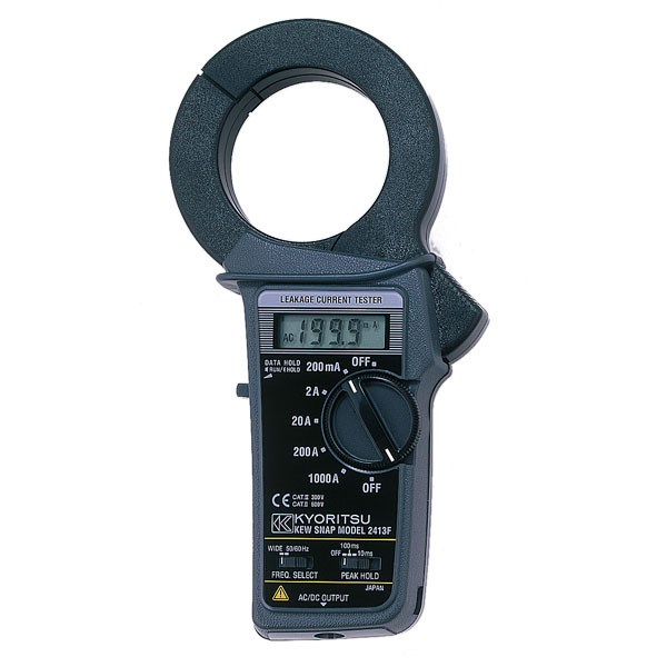 日本共立克列茨原裝KEW 2413R數(shù)字式泄漏電流鉗形表