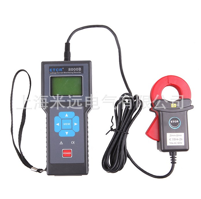 ETCR8000B漏電流在線監(jiān)控記錄儀，無線泄漏電流記錄儀