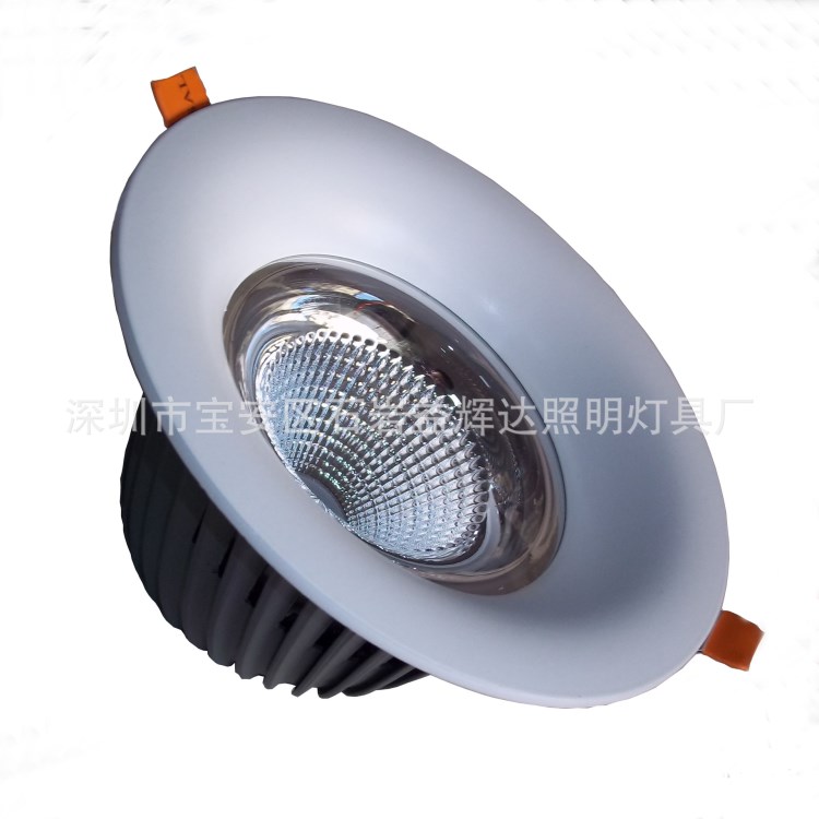 直銷LED2.5寸龍卷風cob筒燈外殼 壓鑄COB防眩筒燈套件，5-10W套件