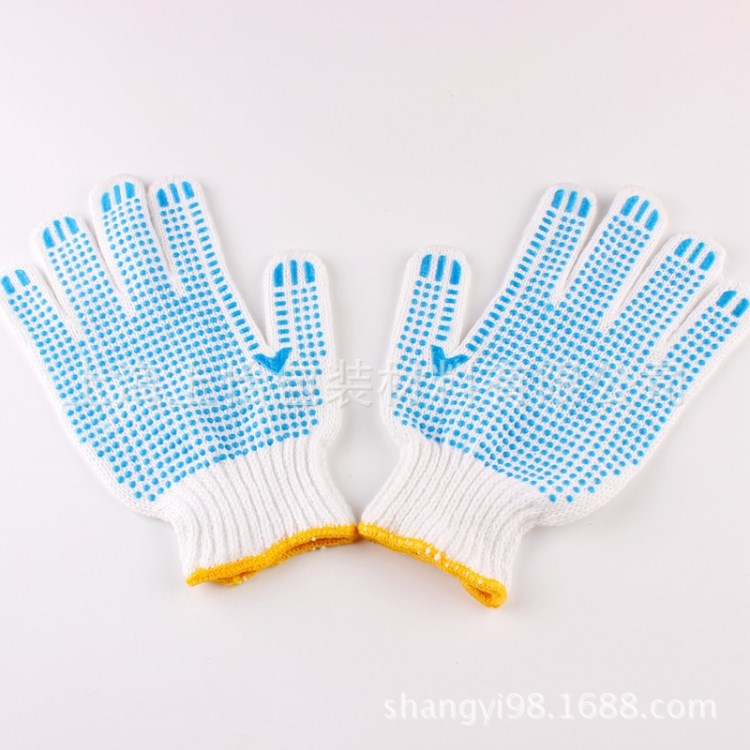 【上怡】棉紗點膠手套 防滑 勞保點膠手套 保護手不受傷