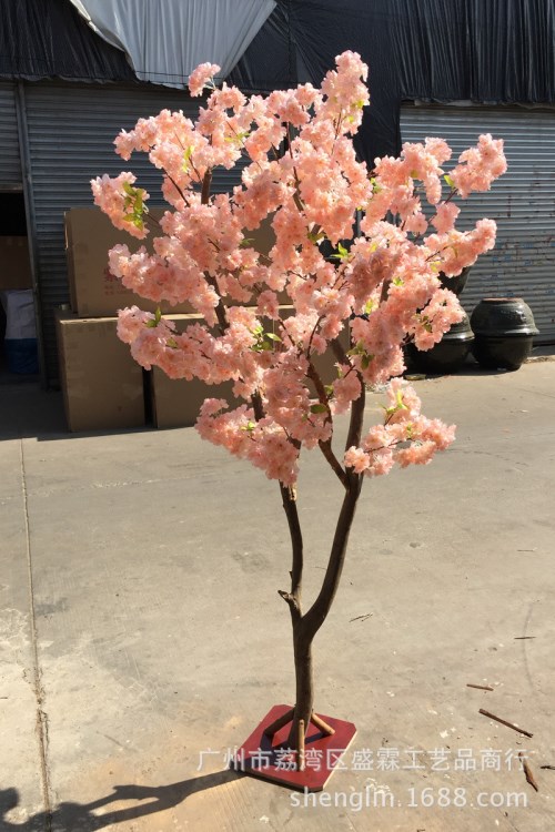 仿真樱花树酒店装饰婚庆拍摄造景 许愿树绢花桃花装饰订做