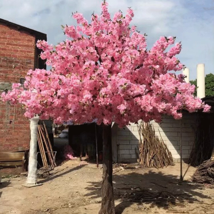 廠家直銷 裝飾仿真植物  仿真櫻花樹(shù)室外仿真植物  歡迎訂購(gòu)