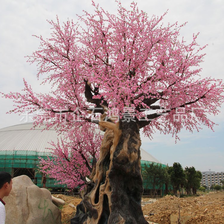 廣東工程仿真桃花樹櫻花樹 人造椰子樹海藻樹廠家 室外綠植植物廠