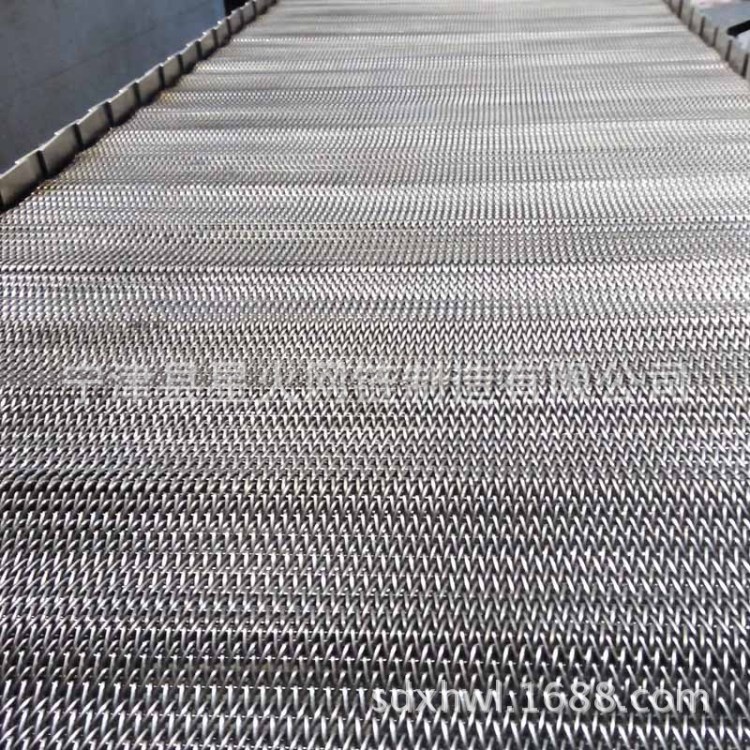 耐高溫不銹鋼人字型輸送網鏈 玻璃食品加工機械配件人字形網帶