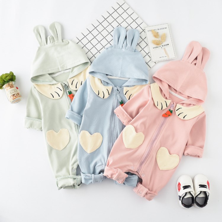 樂小恬2018 baby clothes嬰兒卡通連體爬服新生兒衣服嬰幼兒哈衣