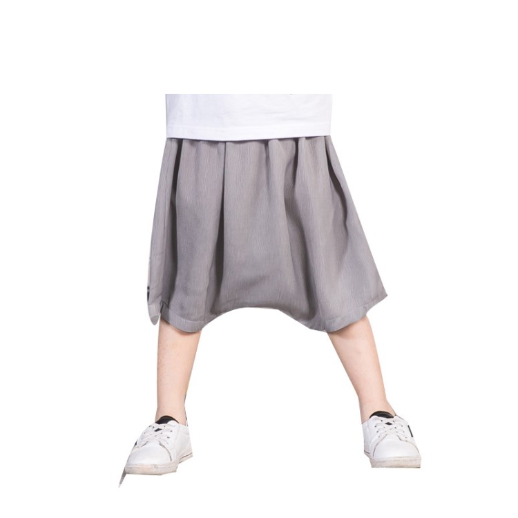 2018夏季 廣州童裝 棉麻褲子 韓版短褲 定制童褲 一件代發(fā)