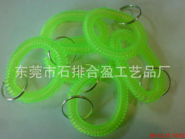 廠家直銷塑料彈簧防蚊手圈，塑料彈簧電話線發圈