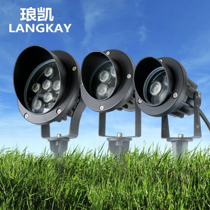 廠家直銷戶外公園防水LED地插燈 庭院照明LED射樹燈 3w6w9w12w