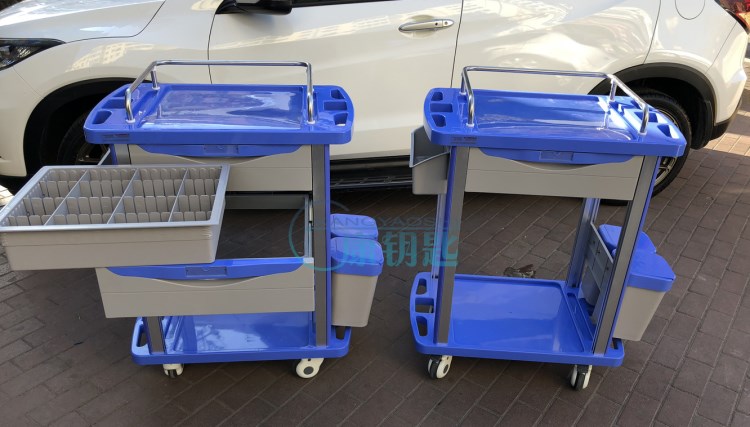 ABS豪華車(chē) 護(hù)理車(chē) 單抽雙抽推車(chē) 換藥車(chē) 雙層醫(yī)院推車(chē)