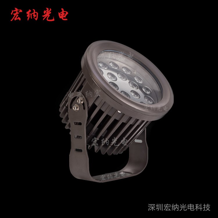 LED射燈圓形投光燈戶外防水別墅花園燈聚光燈大功率橋梁工程燈