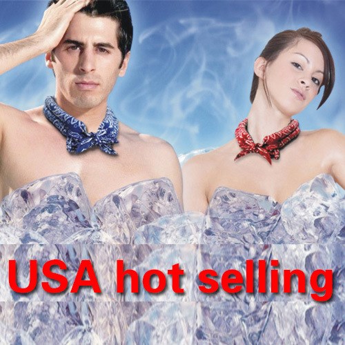 C廠家直銷超級降溫冰巾 全棉冰巾 神奇冰巾 清涼冰帶冰涼巾冰圍巾