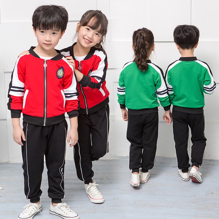 秋季儿童棉新款幼儿园园服春秋套装小学生校服运动老师班服定制