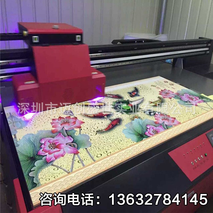 瓷砖打印机5D微晶复合玻璃瓷砖UV平板打印机大型打印机理光