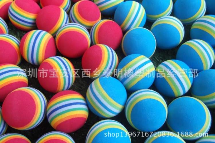 廠價(jià)直銷(xiāo)高爾夫彩虹球  高爾夫訓(xùn)練球 高爾夫EVA球 室內(nèi)訓(xùn)練球