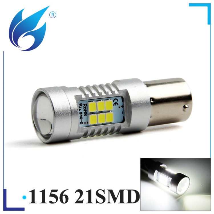 汽车转向灯1156 3030 21SMD LED流氓倒车灯1156 后雾灯后尾灯灯泡