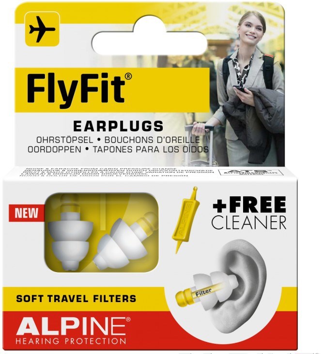 荷兰Alpine FlyFit earplugs飞机耳塞 航空飞行减压耳塞