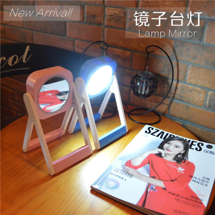 新款出口LED鏡子臺(tái)燈可充電臺(tái)燈調(diào)光調(diào)色兒童護(hù)眼燈現(xiàn)貨一件代發(fā)