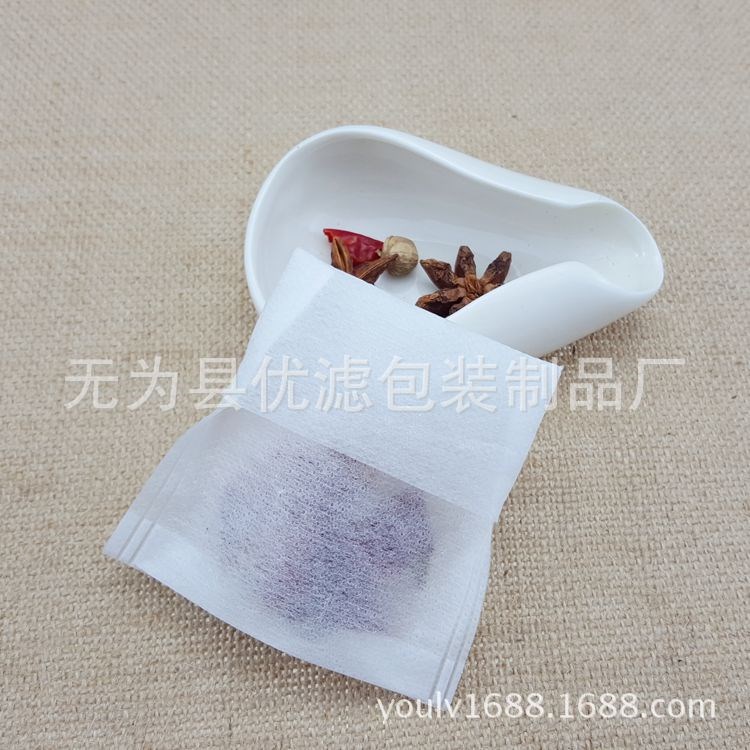 厂家直销100片无纺布反折空茶包一次性泡茶袋 茶叶袋煲汤袋7-8cm