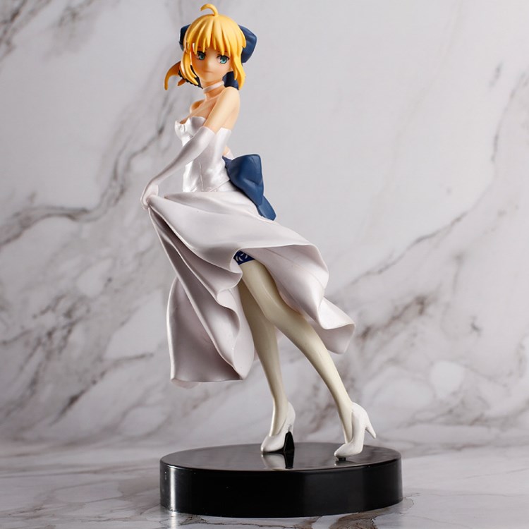 漫之友動漫 fate saber lily 塞巴 白禮服手辦 sq景品手辦模型