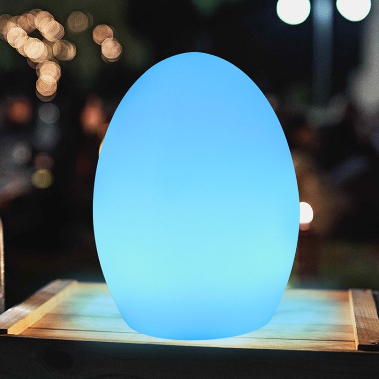 防摔led蛋型灯酒吧充电台灯led电子蜡烛灯情景鸡蛋灯发光家具