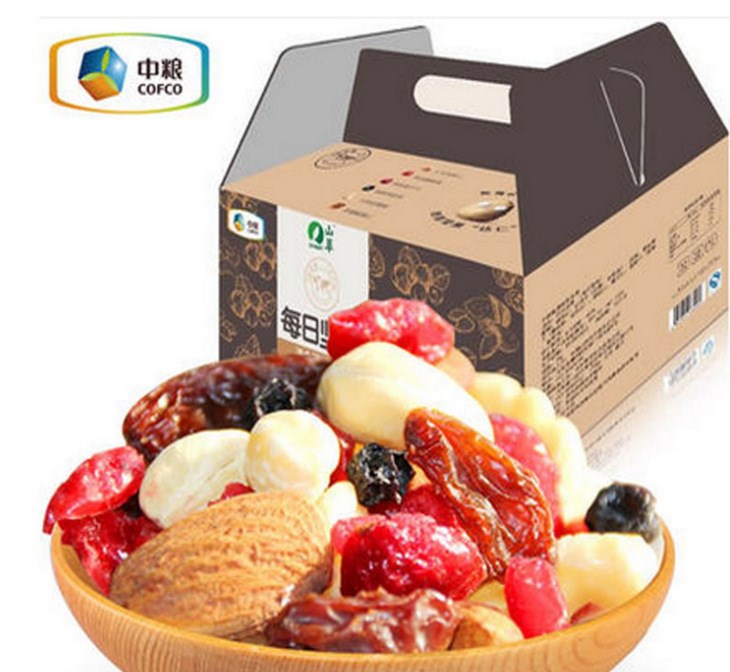 經(jīng)銷批發(fā)中糧山萃每日堅果休閑食品混合每日堅果25g*30包先炬食品