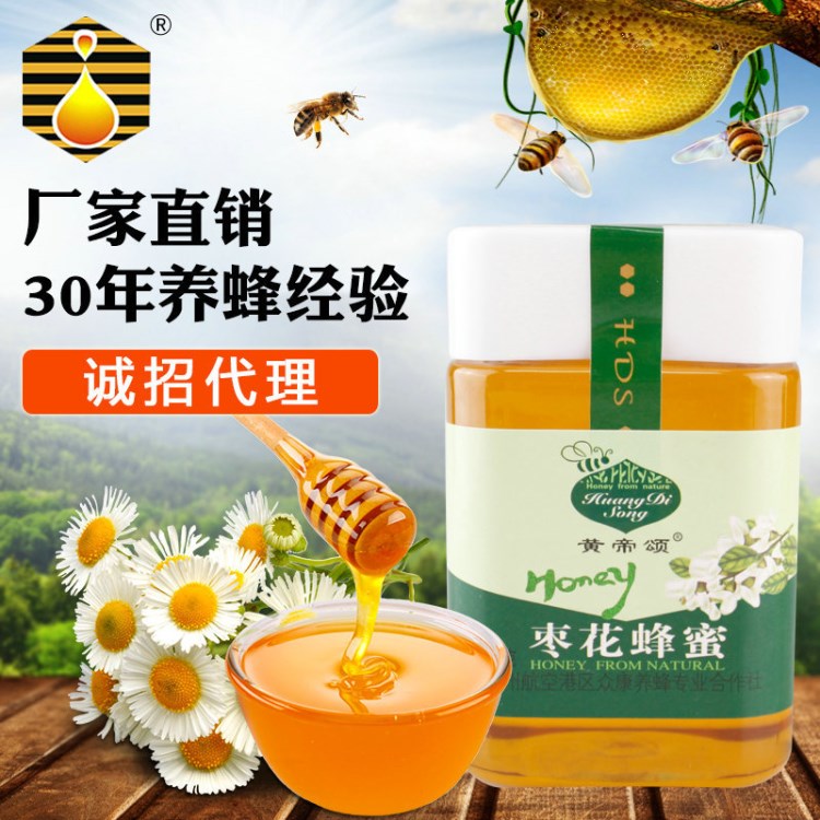 棗花蜂蜜250g小瓶裝農(nóng)家蜂蜜自產(chǎn)凈蜂蜜棗花蜜瓶裝500克