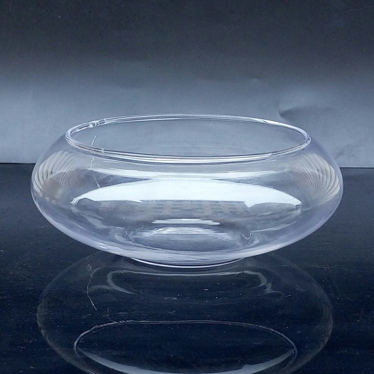 珀霜透明玻璃水仙盆水培容器玻璃花瓶鱼缸工艺品摆件家直销