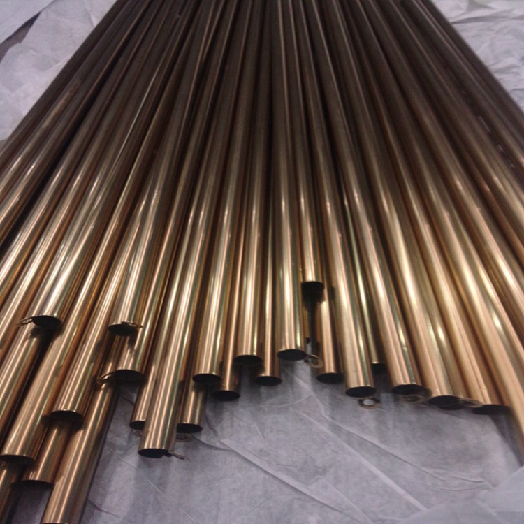304不锈钢圆管玫瑰金不锈钢管装饰管黄钛金黑钛金拉丝规格
