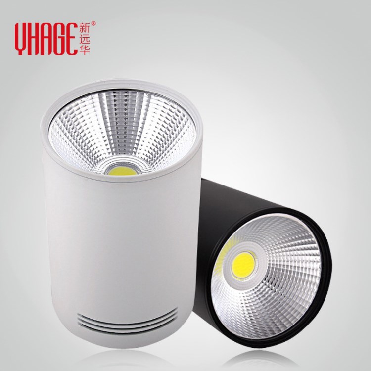 LED明裝筒燈吊線燈5W7W10W20W30W服裝店商場工程COB筒燈吸頂燈