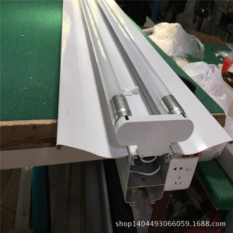 铝合金超市线槽灯 一体化桥架线槽灯t5.t8线槽灯支架铝型材支架