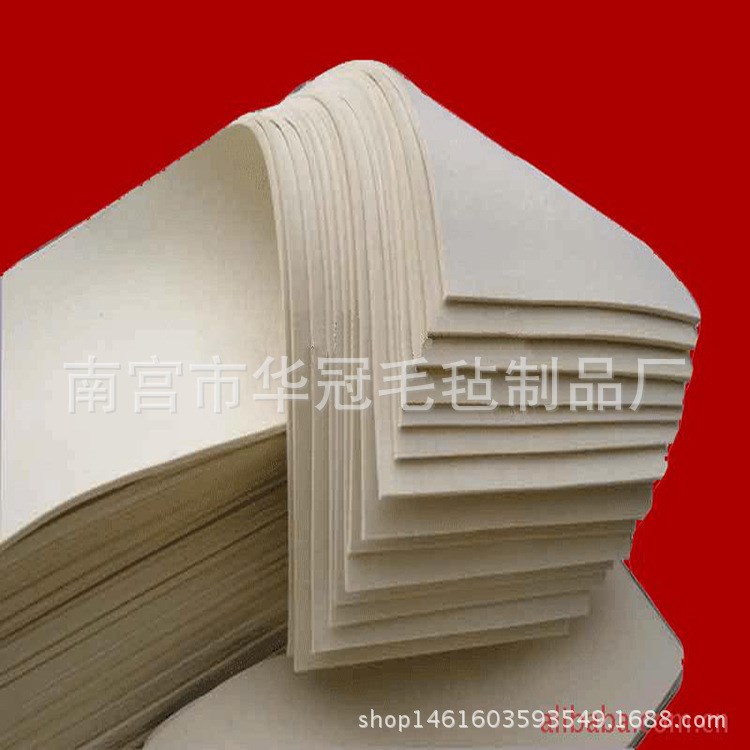 廠家供應吸油 羊毛氈/可按各種規格型號生產羊毛氈及毛氈制