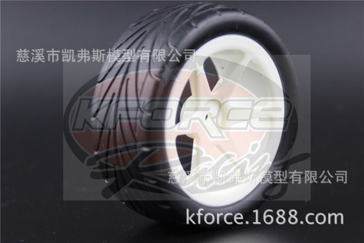 1/10 越野車公路胎 分前后六爪白 1/10 buggy tire 25034+27007