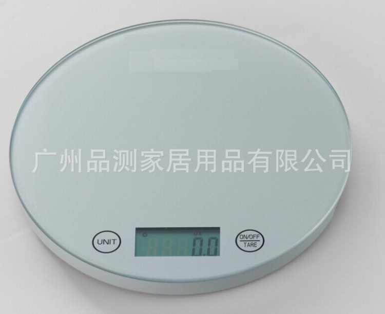 2014新款圓形鋼化玻璃面電子廚房/秤烘培用秤/家用廚房秤/禮品秤