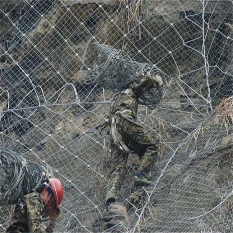 重慶主動邊坡攔石網 山體滑坡鋼絲繩網廠家