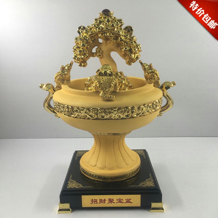 生產(chǎn)絨沙金招財(cái)樹擺件 沙金聚寶盆發(fā)財(cái)樹工藝品  創(chuàng)意吉祥禮品