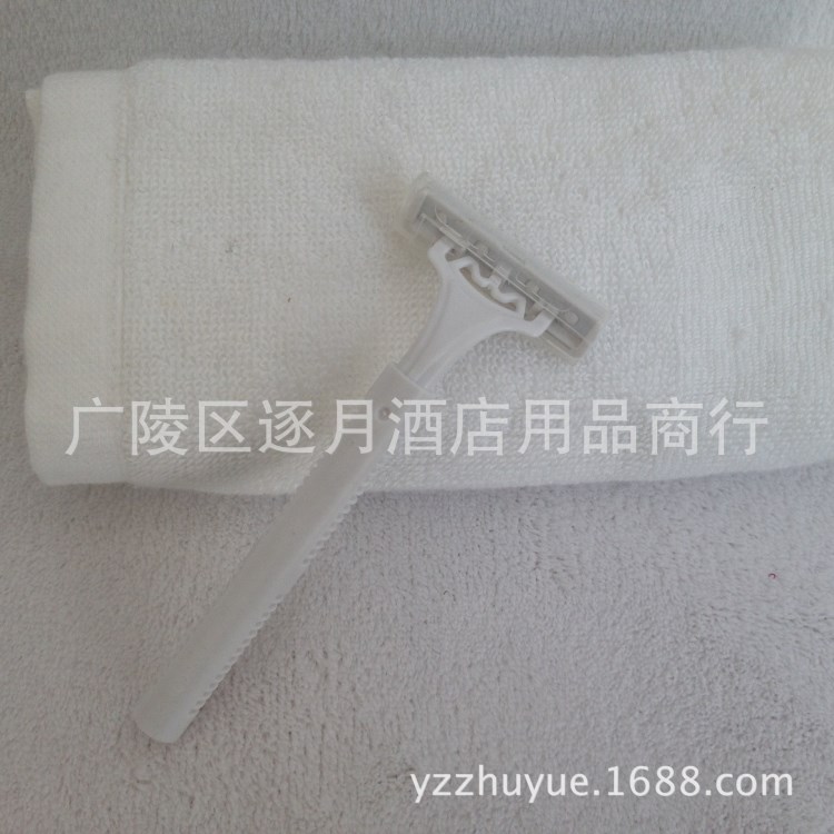 供一次性賓館酒店客房用品一次性剃須刀 不銹鋼雙層刀片 洗漱用品