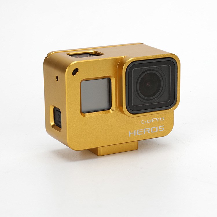 新款gopro5代金屬邊框鋁合金散熱保護(hù)殼狗5籠子現(xiàn)貨工廠直銷