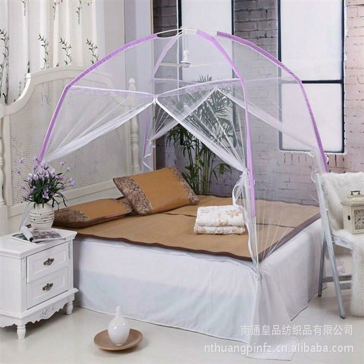 新款兒童蚊帳 蒙古包折疊式玻璃纖維管蚊帳 貼牌加工一件代發蚊帳