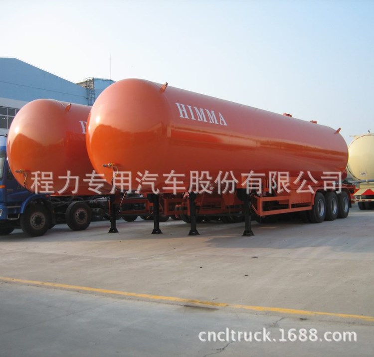 三軸液化氣槽車半掛  LPG半掛車LPG tank trailer