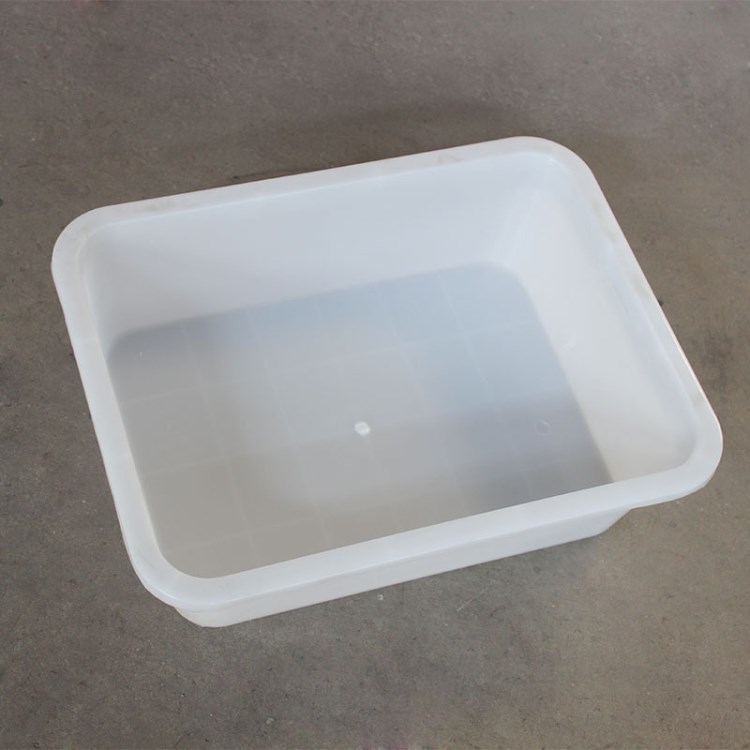 大量供應方形冷凍塑料盒pp材質370*285*115白色塑料盒